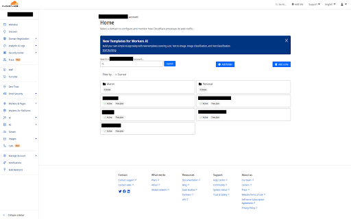 Cloudflare Zone Folder  from Chrome web store to be run with OffiDocs Chromium online