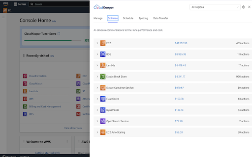 CloudKeeper Tuner  from Chrome web store to be run with OffiDocs Chromium online