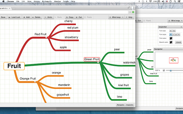Cloud MindMap  from Chrome web store to be run with OffiDocs Chromium online