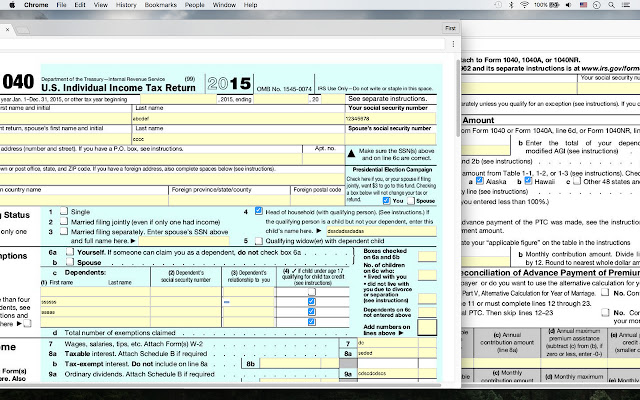 Cloud PDF Form Filler  from Chrome web store to be run with OffiDocs Chromium online