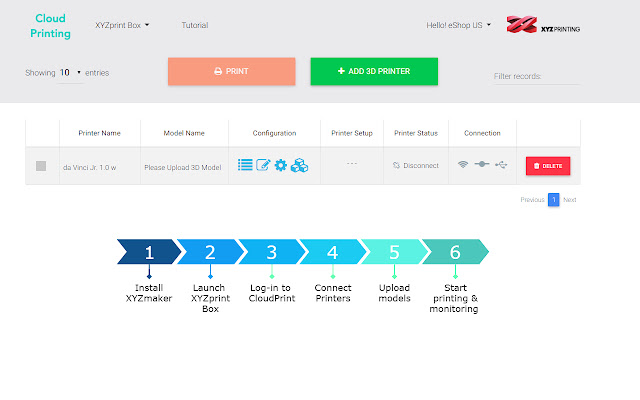 Cloud Printing  from Chrome web store to be run with OffiDocs Chromium online