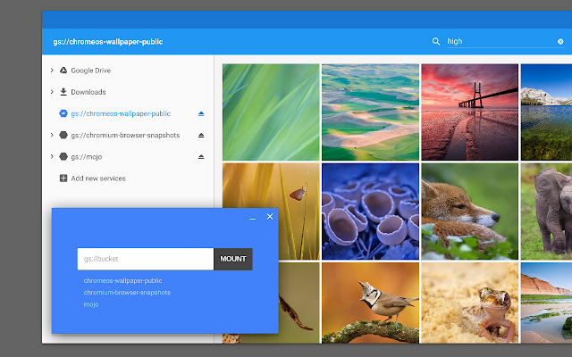 Cloud Storage  from Chrome web store to be run with OffiDocs Chromium online