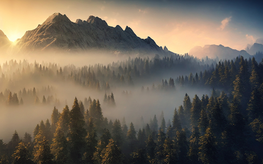 Cloudy mountain  from Chrome web store to be run with OffiDocs Chromium online