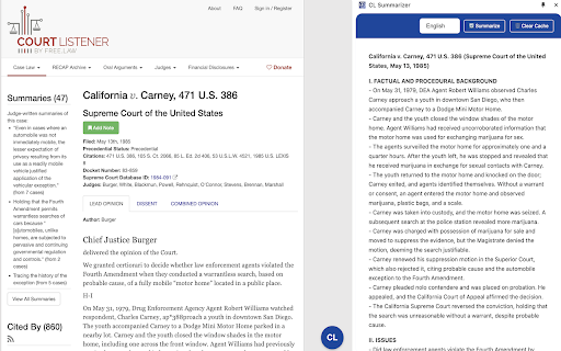 CL Summarizer  from Chrome web store to be run with OffiDocs Chromium online