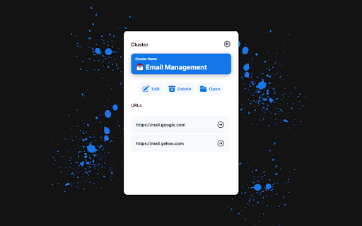 Cluster  from Chrome web store to be run with OffiDocs Chromium online