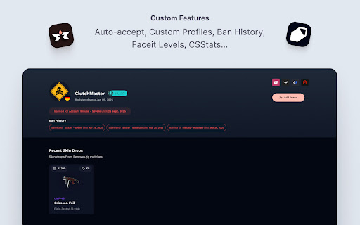 Clutch | Renown.gg extension  from Chrome web store to be run with OffiDocs Chromium online