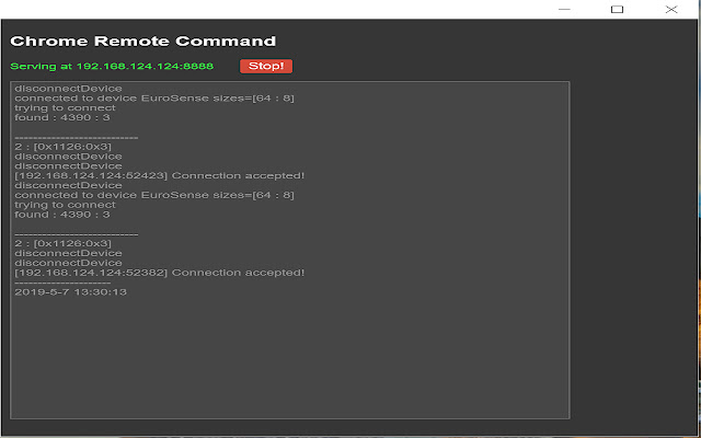 CMA HID Server  from Chrome web store to be run with OffiDocs Chromium online