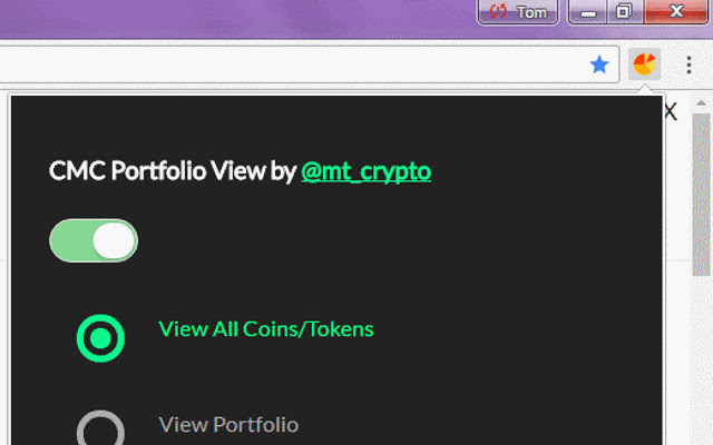 CMC Portfolio View By @mt_crypto  from Chrome web store to be run with OffiDocs Chromium online