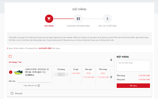 Công Cụ Đặt Hàng của NHẬP HÀNG HỘ  from Chrome web store to be run with OffiDocs Chromium online