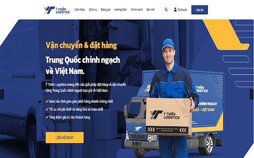 Công cụ đặt hàng Của Ỷ THIÊN LOGISTICS  from Chrome web store to be run with OffiDocs Chromium online