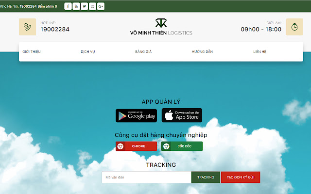 Công Cụ Đặt Hàng Của VMTLogistics  from Chrome web store to be run with OffiDocs Chromium online