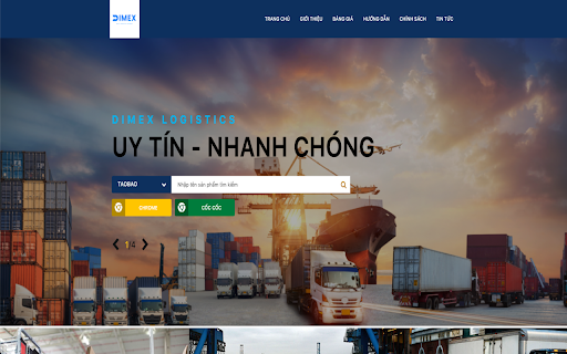 Công cụ Đặt hàng Dimex Logistics  from Chrome web store to be run with OffiDocs Chromium online