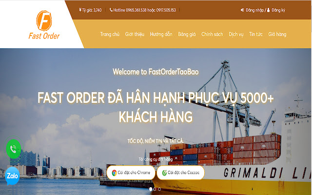 Công Cụ Đặt Hàng FastOrder Taobao  from Chrome web store to be run with OffiDocs Chromium online