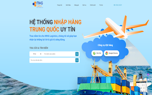 CÔNG CỤ ĐẶT HÀNG MHG LOGISTICS  from Chrome web store to be run with OffiDocs Chromium online