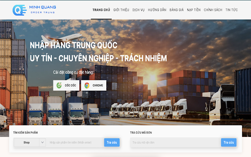 CÔNG CỤ ĐẶT HÀNG MINH QUANG  from Chrome web store to be run with OffiDocs Chromium online