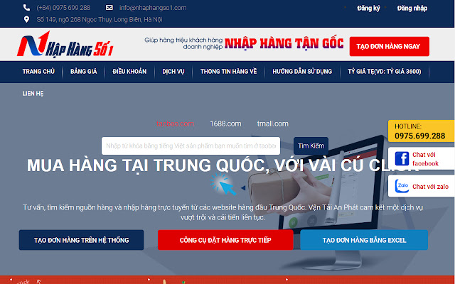 Công cụ đặt hàng NhapHangSo1.Com  from Chrome web store to be run with OffiDocs Chromium online