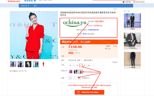 CÔNG CỤ ĐẶT HÀNG OCHINA.VN  from Chrome web store to be run with OffiDocs Chromium online