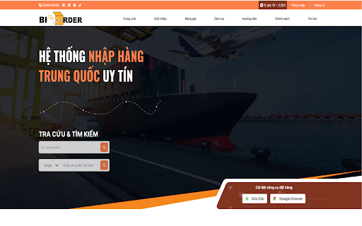 CÔNG CỤ ĐẶT HÀNG TRUNG QUỐC BI ORDER  from Chrome web store to be run with OffiDocs Chromium online
