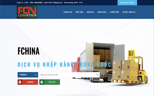 CÔNG CỤ ĐẶT HÀNG TRUNG QUỐC FCHINA  from Chrome web store to be run with OffiDocs Chromium online