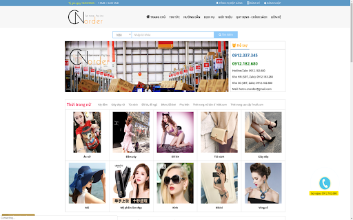 Công cụ tiếp cận và đặt hàng cnorder.vn  from Chrome web store to be run with OffiDocs Chromium online
