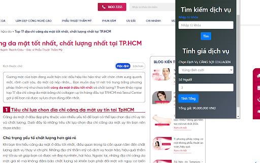 Căng da mặt  from Chrome web store to be run with OffiDocs Chromium online
