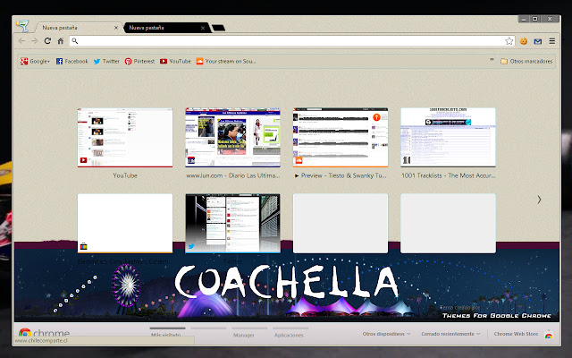 Coachella 2013 van de Chrome-webwinkel wordt uitgevoerd met OffiDocs Chromium online