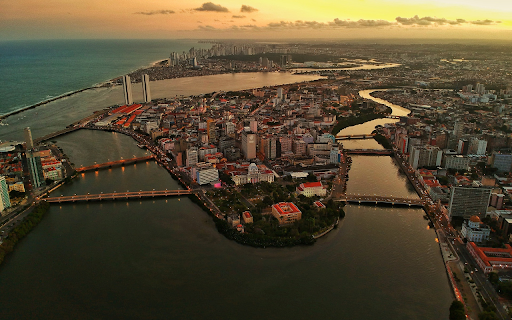 Coastal city and bridges  from Chrome web store to be run with OffiDocs Chromium online