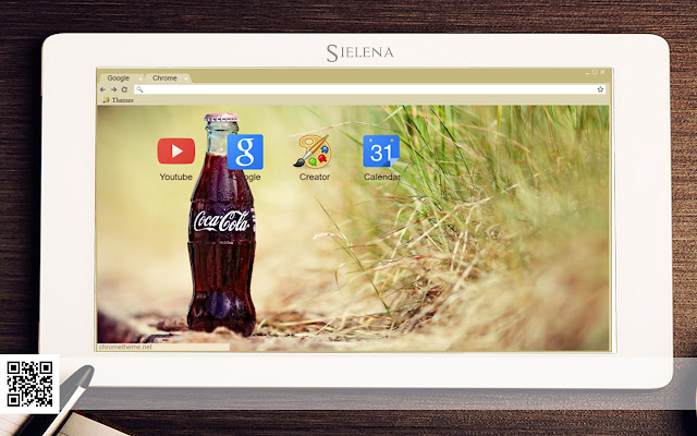 Chrome ウェブストアの Coca Cola (Sielena テーマ) を OffiDocs Chromium online で実行