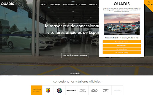 Coches de Ocasión Quadis  from Chrome web store to be run with OffiDocs Chromium online