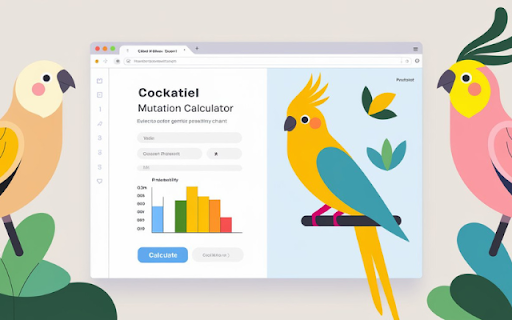 Cockatiel Mutation Calculator By ChartFarosh  from Chrome web store to be run with OffiDocs Chromium online