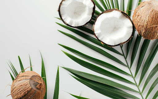 coconut skull and coconut leaves  from Chrome web store to be run with OffiDocs Chromium online