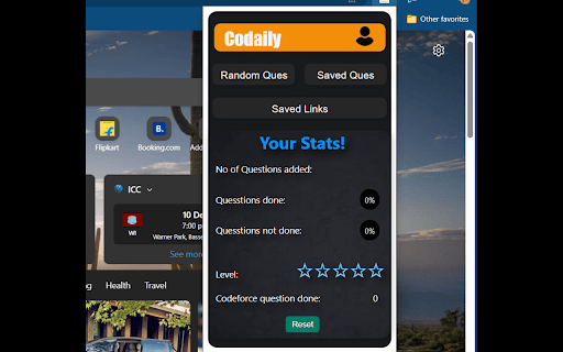 Codaily  from Chrome web store to be run with OffiDocs Chromium online