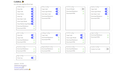 codebox one click code copying without login  from Chrome web store to be run with OffiDocs Chromium online