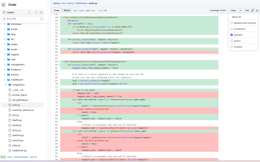Codecov  from Chrome web store to be run with OffiDocs Chromium online