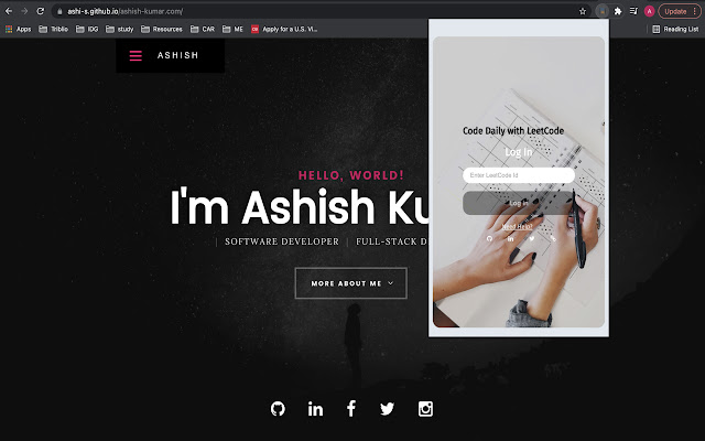 Code Daily with LeetCode  from Chrome web store to be run with OffiDocs Chromium online
