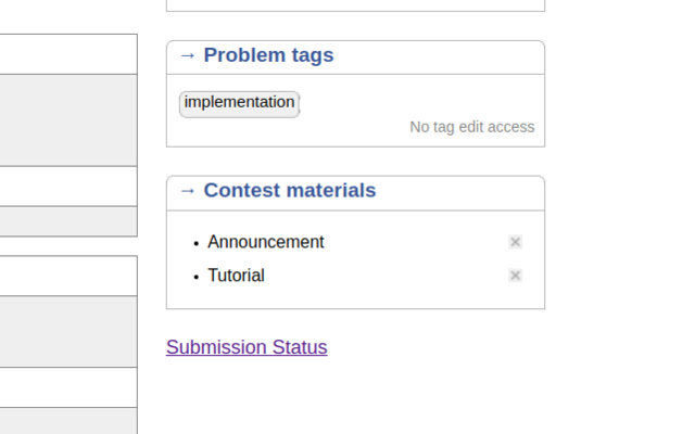 Codeforce submission status link  from Chrome web store to be run with OffiDocs Chromium online