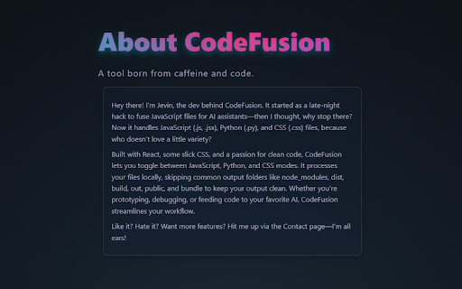 CodeFusion  from Chrome web store to be run with OffiDocs Chromium online