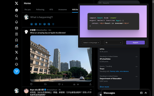 Code Glam  from Chrome web store to be run with OffiDocs Chromium online