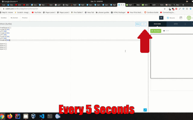 CodeHS Autosaver  from Chrome web store to be run with OffiDocs Chromium online