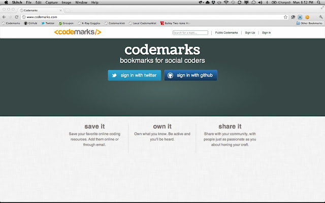 Codemarks  from Chrome web store to be run with OffiDocs Chromium online