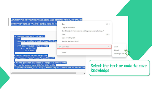 Code Oasis  from Chrome web store to be run with OffiDocs Chromium online