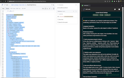 CodeSensAI  from Chrome web store to be run with OffiDocs Chromium online