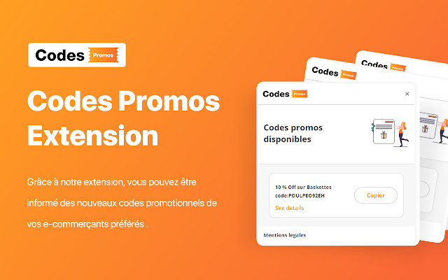 CodesPromos extension  from Chrome web store to be run with OffiDocs Chromium online