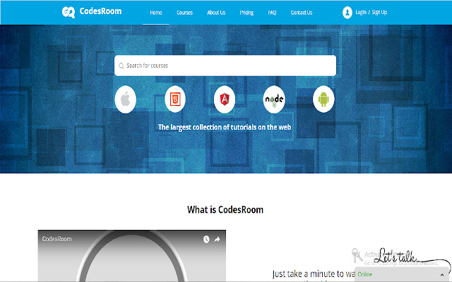 Codesroom Screen Share  from Chrome web store to be run with OffiDocs Chromium online