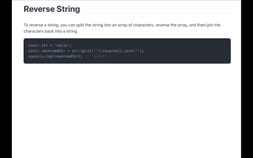 Coding Interview Questions  from Chrome web store to be run with OffiDocs Chromium online