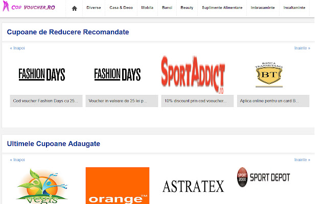 Coduri Voucher Pentru Discount  from Chrome web store to be run with OffiDocs Chromium online