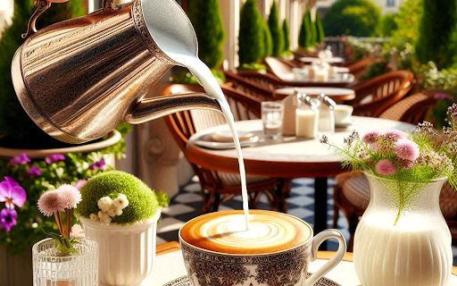 Coffee and flowers  from Chrome web store to be run with OffiDocs Chromium online