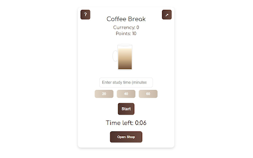 Coffee Break  from Chrome web store to be run with OffiDocs Chromium online