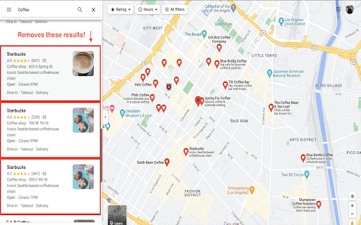 CoffeeFilter  from Chrome web store to be run with OffiDocs Chromium online