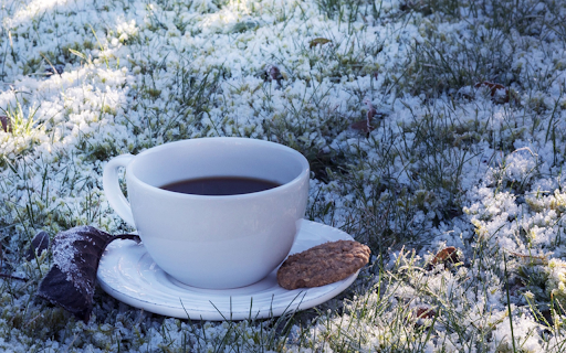 Coffee in the snow  from Chrome web store to be run with OffiDocs Chromium online